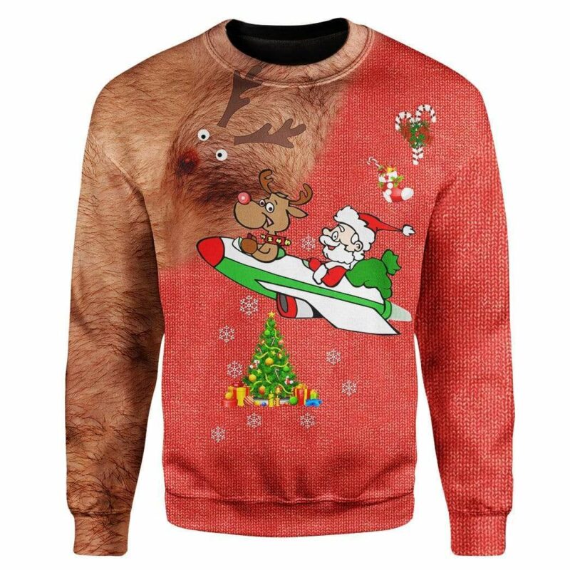 Custom Ugly Christmas Santa Sweater Jumper