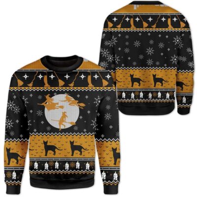 Custom Ugly Christmas Witch Sweater Jumper