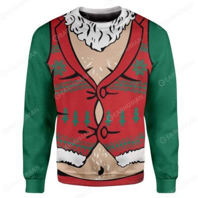 Custom Ugly Cosplay Santa Claus Christmas Sweater Jumper