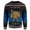 Custom Ugly Naughty Turkey Christmas Sweater Jumper