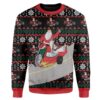 Custom Ugly Santa And Jesus Christmas Sweater Jumper