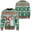 Custom Ugly Santa And Jesus Christmas Sweater Jumper