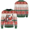 Custom Ugly Santa And Jesus Christmas Sweater Jumper