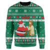 Custom Ugly Santa And Jesus Christmas Sweater Jumper