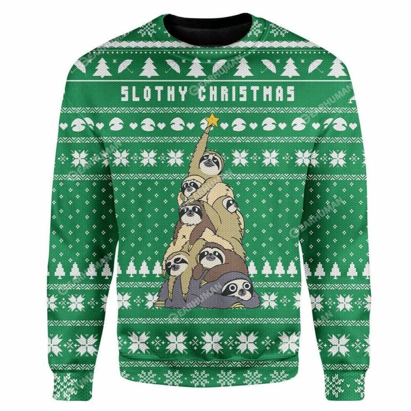 Ugly Slothy Christmas Christmas Sweater Jumper