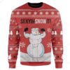 Custom Ugly Snowman Christmas Sweater Jumper