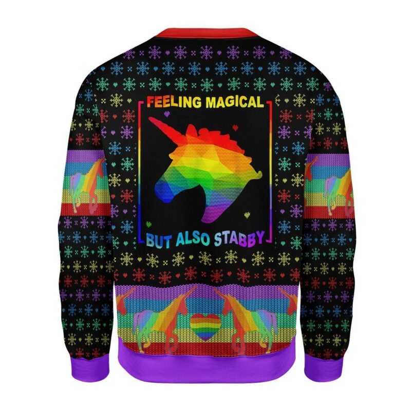 Feeling Magical But Also Stabby Christmas Sweater