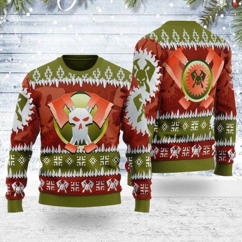 Blood Axe Orks Iconic Ugly Christmas Sweater