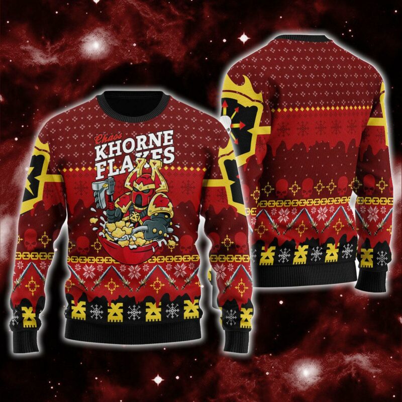 Chaos KHORNE FLAKES Iconic Ugly Christmas Sweater