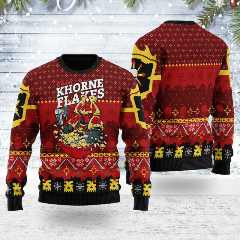 Chaos KHORNE FLAKES Iconic Ugly Christmas Sweater