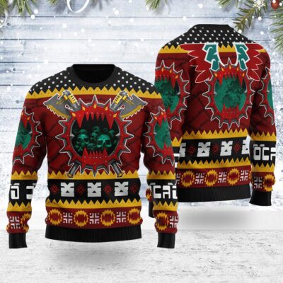 Chaos Space Marine World Eaters Iconic Ugly Christmas Sweater