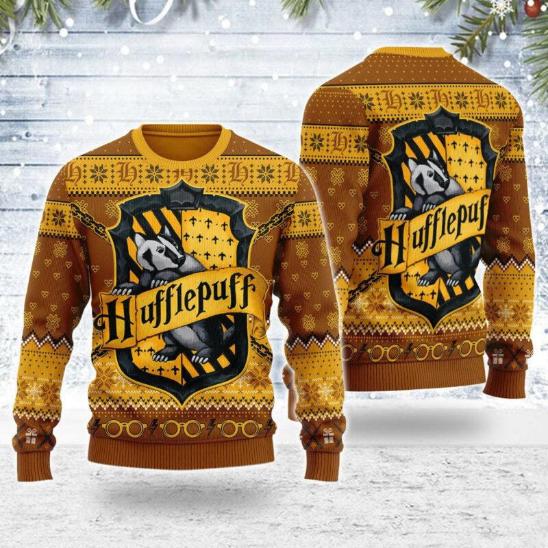 Ho Ho Hufflepuff Christmas Sweater