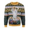 Jesus Christ Victorious Resurrection Christmas Sweater