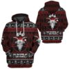 3D 666 The Number Of The Feast Ugly Christmas Sweater Custom Hoodie Apparel