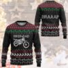 3D Biker Dad Braaap Ugly Christmas Sweater Tshirt Hoodie Apparel