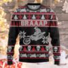 3D Braaap Dirt Bike Ugly Christmas Sweater Tshirt Hoodie Apparel