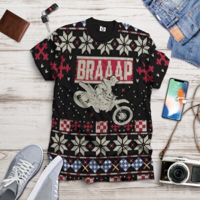 3D Braaap Ugly Christmas Sweater Tshirt Hoodie Apparel