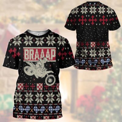 3D Braaap Ugly Christmas Sweater Tshirt Hoodie Apparel