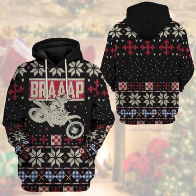 3D Braaap Ugly Christmas Sweater Tshirt Hoodie Apparel