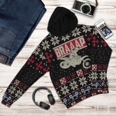 3D Braaap Ugly Christmas Sweater Tshirt Hoodie Apparel