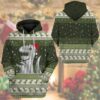 3D Christmas Dino Ugly Sweater Custom Tshirt Hoodie Apparel