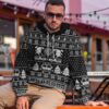 3D FIRE DEPT Firefighter Ugly Christmas Sweater Black Custom Hoodie Apparel