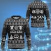 3D FIRE DEPT Firefighter Ugly Christmas Sweater Black Custom Sweatshirt Apparel