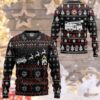 3D Firefighter FIRE DEPT Ugly Christmas Sweater Custom Sweatshirt Apparel