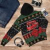 3D Firefighter Truck Ugly Christmas Sweater Custom Hoodie Apparel