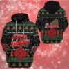 3D Firefighter Truck Ugly Christmas Sweater Custom Hoodie Apparel