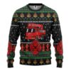 3D Firefighter Truck Ugly Christmas Sweater Custom Sweatshirt Apparel