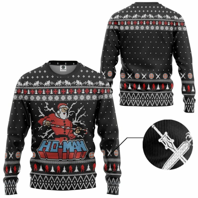 3D Ho Man Ugly Christmas Sweater