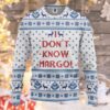 3D I Dont Know Margo National Lampoons Christmas Vacation Ugly Sweater Custom Tshirt Hoodie Apparel