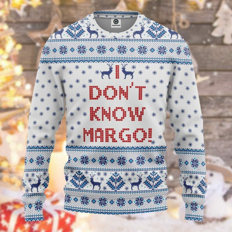 3D I Dont Know Margo National Lampoons Christmas Vacation Ugly Sweater