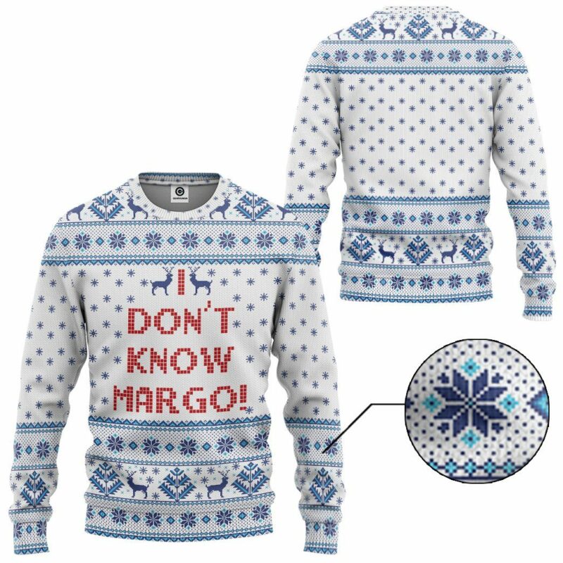 3D I Dont Know Margo National Lampoons Christmas Vacation Ugly Sweater