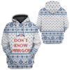 3D I Dont Know Margo National Lampoons Christmas Vacation Ugly Sweater Custom Tshirt Hoodie Apparel