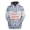 3D I Dont Know Margo National Lampoons Christmas Vacation Ugly Sweater Custom Tshirt Hoodie Apparel