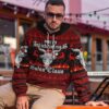 3D Merry Antichristmas Satan Claus Ugly Xmas Sweater Custom Hoodie Apparel