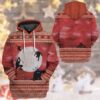 3D Ninja Ugly Christmas Sweater Custom Hoodie Apparel