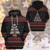 3D Paramedic Ambulance Xmas Tree Ugly Christmas Sweater Custom Hoodie Apparel