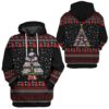 3D Paramedic Ambulance Xmas Tree Ugly Christmas Sweater Custom Hoodie Apparel