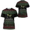 3D Quarantini Ugly Christmas Sweater Custom Tshirt Hoodie Apparel