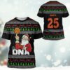 3D Santa Claus 25 Basketball Christmas Ugly Sweater Custom Tshirt Hoodie Apparel