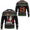 3D Santa Claus 25 Basketball Christmas Ugly Sweater Custom Tshirt Hoodie Apparel