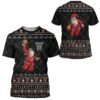 3D Santa Claus Basketball Xmas Ugly Sweater Custom Tshirt Hoodie Apparel