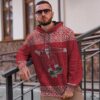 3D Santa Claus Jolly Ugly Sweater Custom Hoodie Apparel