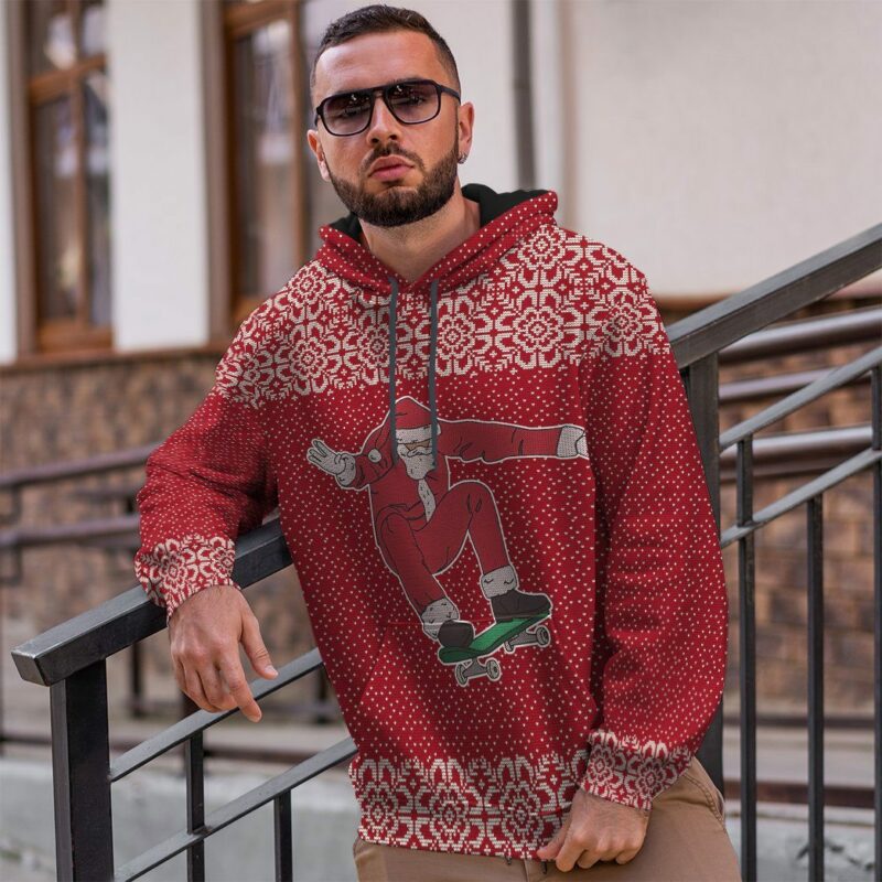 3D Santa Claus Jolly Custom Hoodie