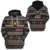 3D Santa Village Firefighter Ugly Christmas Sweater Custom Hoodie Apparel