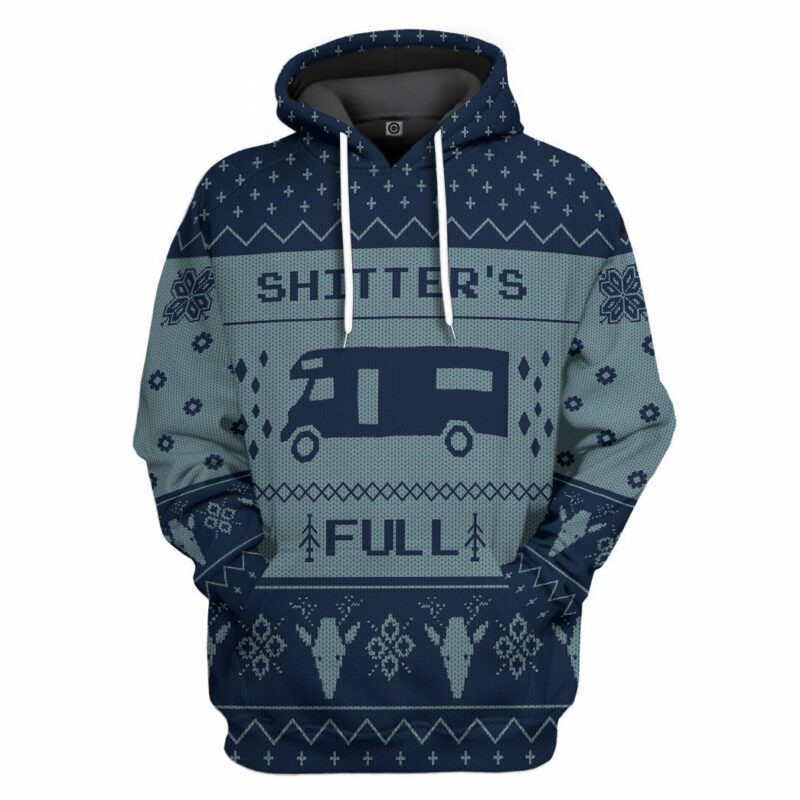 3D Shitter's Full Blue Hoodie