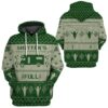 3D Shitters Full Ugly Christmas Sweater Green Custom Hoodie Apparel